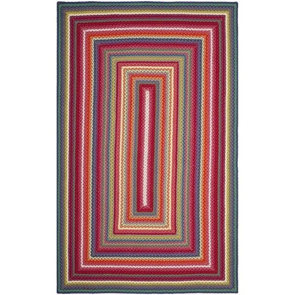 Safavieh Braided Medium Rectangle Area RugMulticolor 5 x 8 ft. BRD316A-5 - main